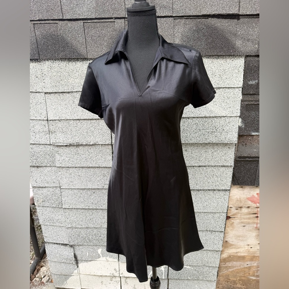 Vintage Mini Dress Pandora Casuals Black Short Sleeve